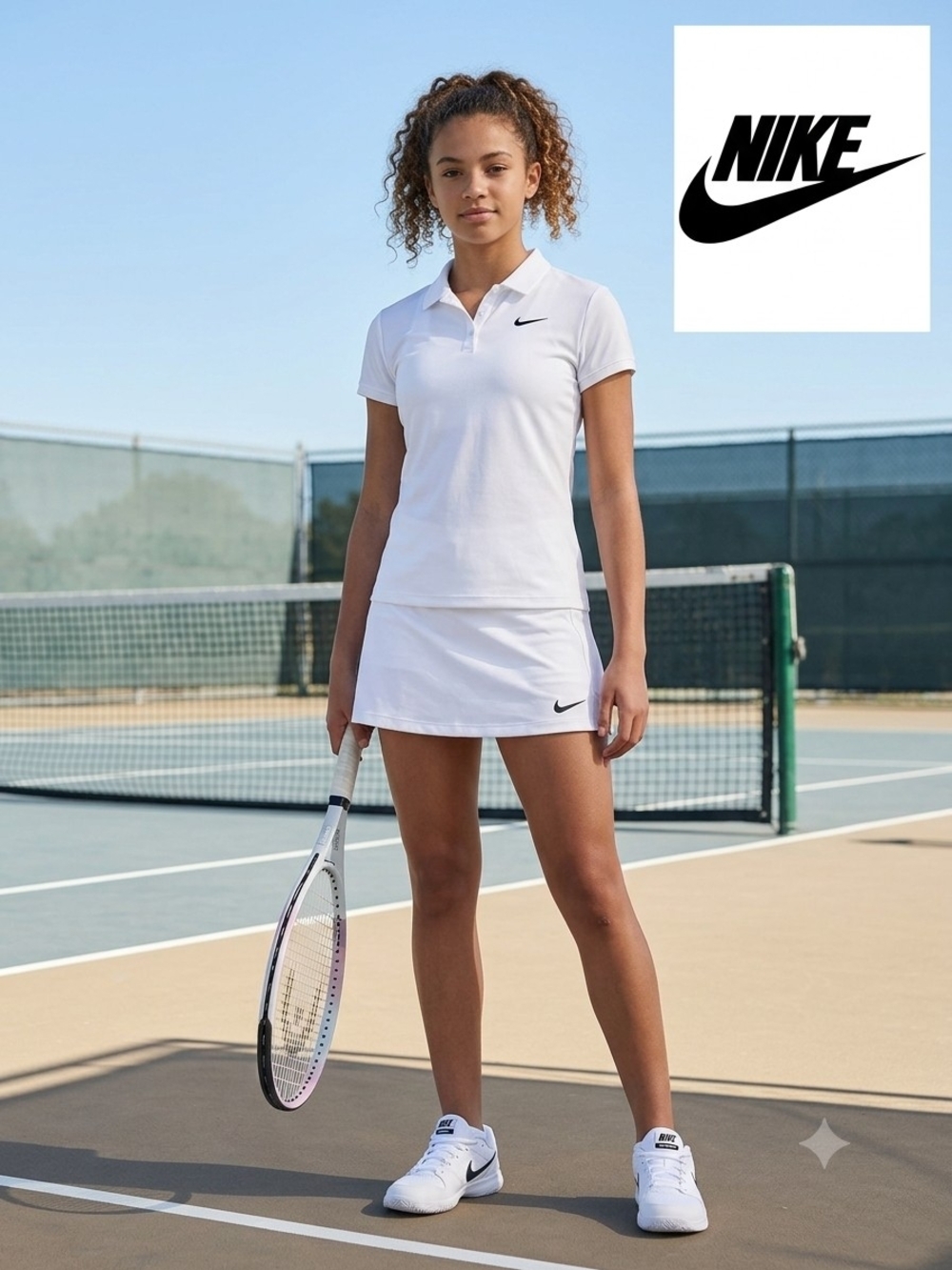 Nike White EU 152-158cm Skort 12-13Y
